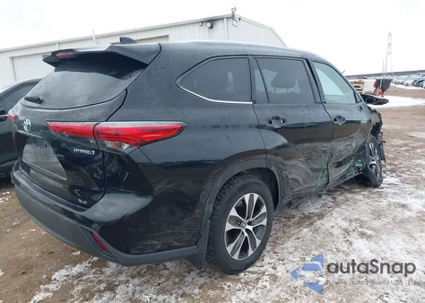 2021 Toyota Highlander Hybrid Xle from USA, damaged, VIN 5TDHBRCH0MS060964